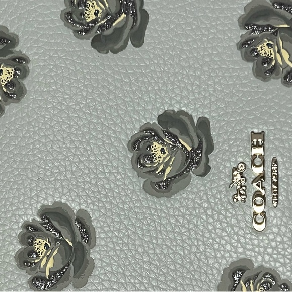 Coach Sky Blue Floral Crossbody Bag - Picture 7 of 7